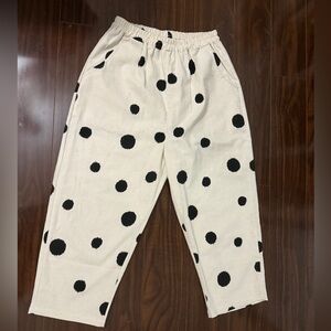 Loveu.dear women’s stretch Polk dot Capris size L